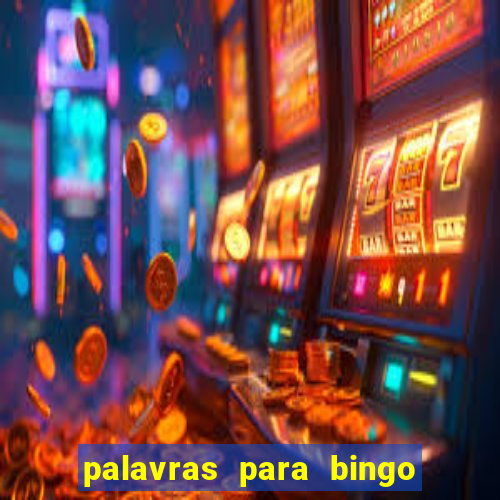 palavras para bingo cha de bebe